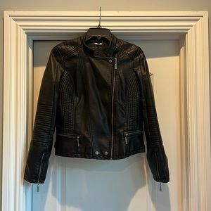 Leather Look Jacket-Juniors! Not Womens